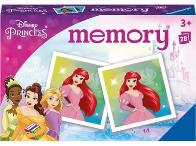 Image de Memory disney princesses 28 cartes - ravensburger - 20978 - jeu educatif