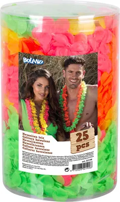 Produktbild von Hawaii-Kränze 4 Neonfarben UV – 25 Stück