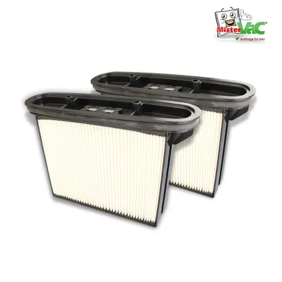 Produktbild von MisterVac Lamellenfilter Ersatzfilter kompatibel mit BTI NTS 20 A-M-P,(A/H/M)