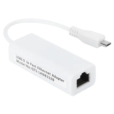 Image de Adaptateur Ethernet,Micro USB vers RJ45,Adaptateur réseau 10/100Mbps,Adaptateur réseau USB 2.0,Adaptateur Fast Ethernet USB 2.0,Carte réseau Ethernet