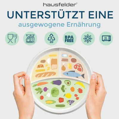 Produktbild von Teller und Deckel für die Mikrowelle