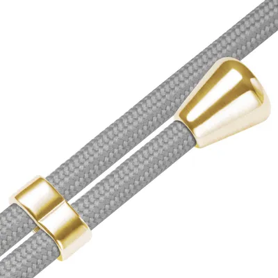 Produktbild von Handykette Backcover-Schutzhülle mit Band (Metall goldfarben) für Sony Xperia 10 V (6.1'') - silbergrau
