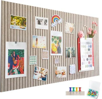 Produktbild von Famanu Filz-Pinnwand 60 x 40 cm - Dunkles Camel