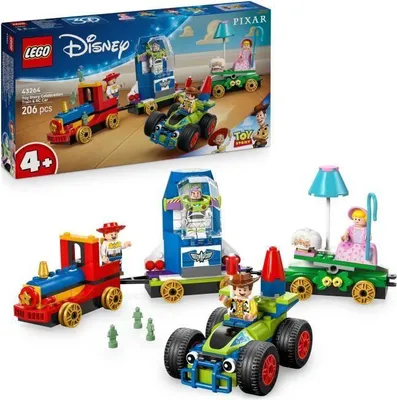 Immagine prodotto di Treno LEGO Disney e Pixar con festa e auto RC Toy Story, giocattolo da costruzione dai 4 anni in su, personaggi