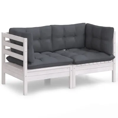 Zdjęcie produktu dla VidaXL 3096011, 2 siedz., Biały, 635 mm, 635 mm, 625 mm