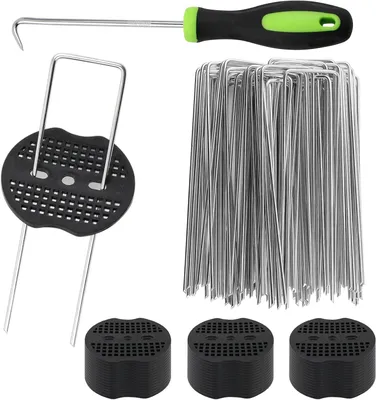 Obrázok produktu pre Záhradné zemné skoby 60 kusov, 2,5 mm, v tvare U, pre záhradnú textíliu