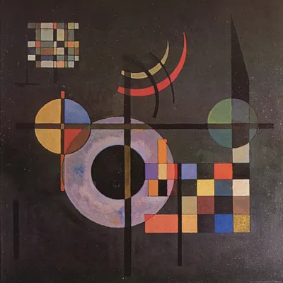 Produktbild von Wassily Kandinsky Kunstdruck Bild - Gegengewichte, 1935 (70 x 70 cm)