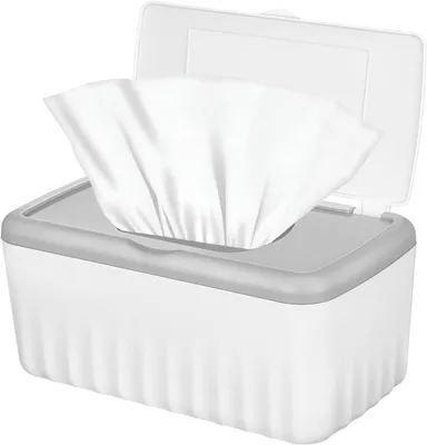 Imagen del producto de Organizador para toallitas húmedas, de silicona, 22,5 x 12,5 cm, ideal para el cuarto del bebé