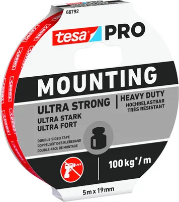 Obrázok produktu pre tesa Mounting PRO Ultra Strong 66792-00001-00 Montážny pás Weiß (D x B) 5 m x 19 mm 1 St. (66792-00001-00)