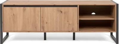 Obrázek produktu pro Homestyle4u TV deska Dřevěná televizní skříň Lowboard Base Cabinet Sideboard TV Cabinet Brown