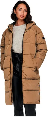 Produktbild von Only Amanda Long Puffer Mantel Braun S Frau Braun S