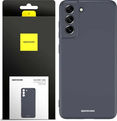 Image de Coque en silicone SPACECASE Coque en silicone pour Galaxy S21 FE Noir