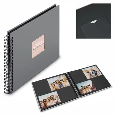 Productafbeelding van Hama Fine Art spiraalblok, wit, 36x32 cm, 50 zwarte pagina's. Artikelnummer: 9844