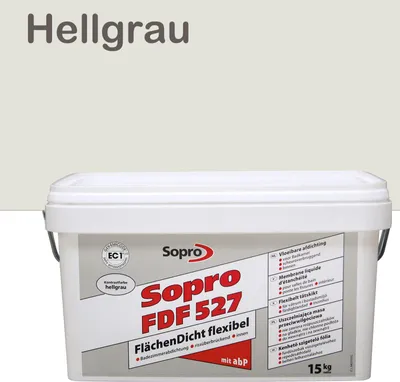 Produktbild von Sopro FlächenDicht flexibel FDF Hellgrau 15 KG Eimer