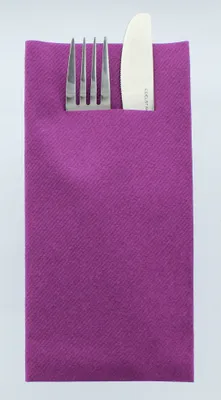 Produktbild von Airlaid Besteckservietten Aubergine, 40 x 40 cm, 75 Stück - Mank