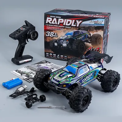 Produktbild von Scy 1:16 Full Scale High-Speed 2,4g Fernbedienung Auto 4wd Offroad Vehicle Racing Toy Blue