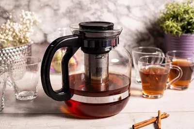 Produktbild von Kanne mit 2,6 l Brühaufsatz und Metallsieb Altom Design Glas für Tee FBSE-V57DV
