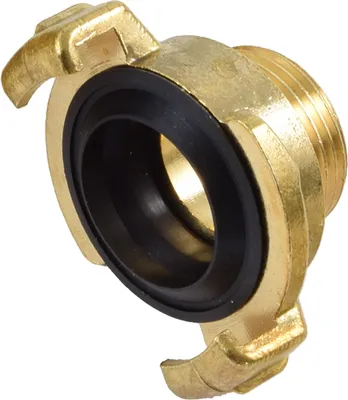 Produktbild von Agora-Tec®  Messing Schnellkupplung mit Bajonettverschluss auf 3/4 Zoll (26,4 mm) Außengewinde