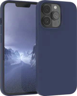 Produktbild von EAZY CASE Silikonhülle für Apple iPhone 13 Pro Silikon Backcover Schutz in Blau