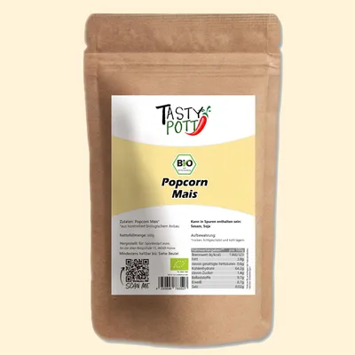 Produktbild von Tasty Pott  Popcorn Mais - im Beutel - 500g