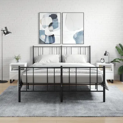 Produktbild von vidaXL Nachttische 2 Stk. Weiß 40x35x50 cm Holzwerkstoff