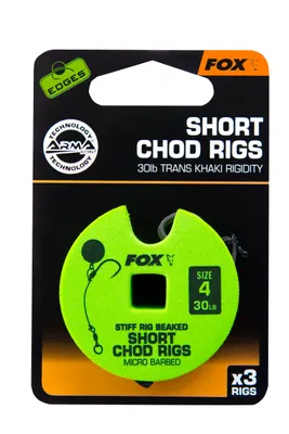 Produktbild von Fox Edges Short Chod Rigs Gr. 4 30lb Rigidity