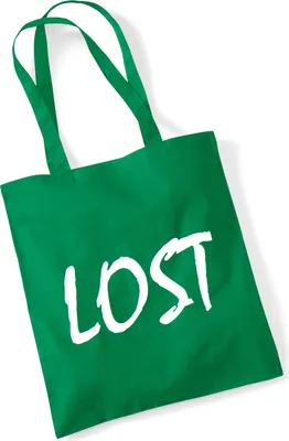 Produktbild von Huuraa Jutebeutel Lost Jugendwort 10 Liter Kelly Green Baumwolle Tasche Geschenkidee