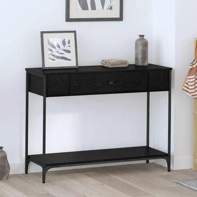 Produktbild von Möbel Konsolentisch Schwarze Eiche 100 x 34.5 x 75 cm Holzwerkstoff - Beistelltische 883512