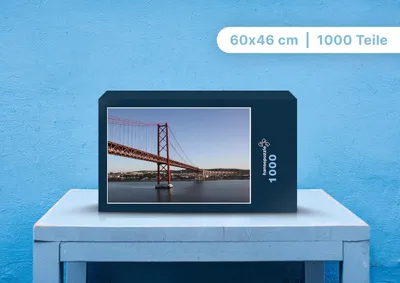 Produktbild von hansepuzzle 104696 - Brücke Puzzle, 1000 Teile, Gebäude, 60,0 x 46,0cm mit hochwertiger Aufbewahrung, Kartonbox und wiederverschließbarem Beutel
