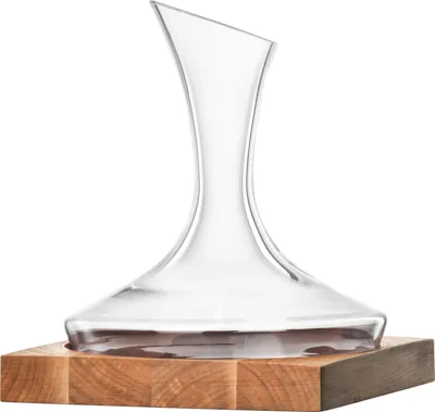 Immagine prodotto di Eisch Dekantierkaraffe auf Holzsockel Wood Edition, Dekanter, Karaffe, Kristallglas, 0.75 L, 30172815