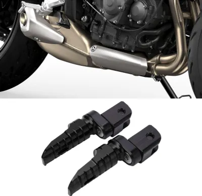 Zdjęcie produktu dla Para przednich podnóżków motocyklowych ze stopu aluminium CNC jako zamiennik do Street Triple 765/R/S/RS 2017-2021