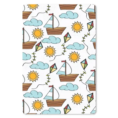 Produktbild von MuchoWow® Mauspad Mousepad Drachen - Sommer - Boot - Muster 18x27 cm - Mousepads - Maus Mat - Pad - Mausunterlage