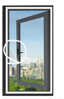 Produktbild von INF U-förmiges Seitenreißverschluss-Fliegengitter, Nano-Mesh, 60cm x 100cm Grau