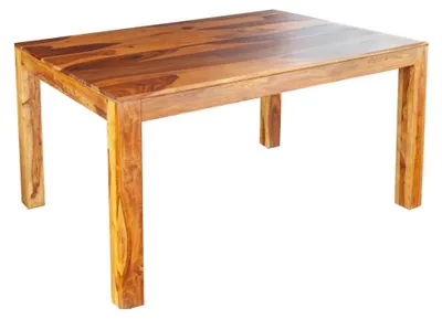 Image de Table de salle à manger TAVINA – Rectangulaire 120 cm – Bois massif – Style rustique