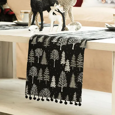 Immagine prodotto di MARKIZETA runner da tavola natalizio 24x90 Winter magic nero 360000/KSP/010/024090/1