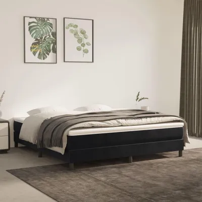 Obrázek produktu pro vidaXL Matrace s taštičkovými pružinami Střední Černá 160x200x20 cm Samet