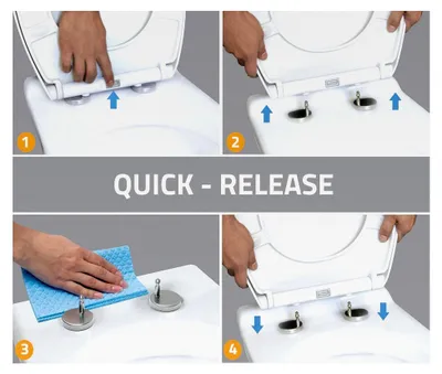 Produktbild von Softclose WC-Sitz | O-Form oder D-Form | Duroplast | Absenkautomatik | Abnehmbar | Klodeckel und Klobrille | Antibakteriell | Weiß