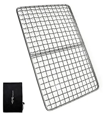 Zdjęcie produktu dla Grill titanowy siatkowy przenośny ultralekki do mięsa kemping piknik