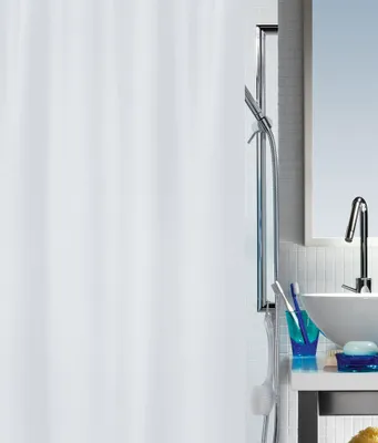 Image de Spirella rideau de douche anti-moisissure - anti-bactérien, lavable, étanche - polyester, "Primo " 180x200cm blanc
