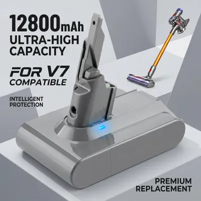 Zdjęcie produktu dla Zapasowy akumulator litowo-jonowy 21,6 V – do odkurzacza bezprzewodowego V7 – pojemność 6800 mAh – ogniwa 18650, zestaw 4 sztuk – 4 sztuki – 12800 mAh