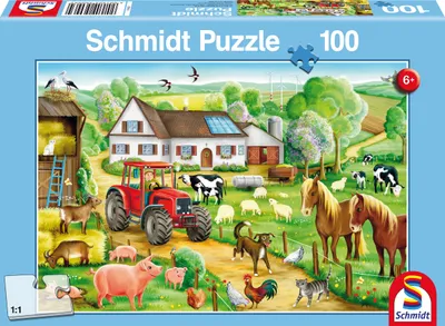 Produktbild von Schmidt Spiele Fröhlicher Bauernhof, 100 Stück(e), Bauernhof, 6 Jahr(e)