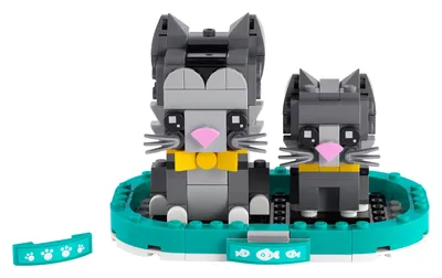Produktbild von LEGO Iconic Kurzhaarkatzen - 40441, Bausatz, 8 Jahr(e), Kunststoff, 250 Stück(e), 242 g