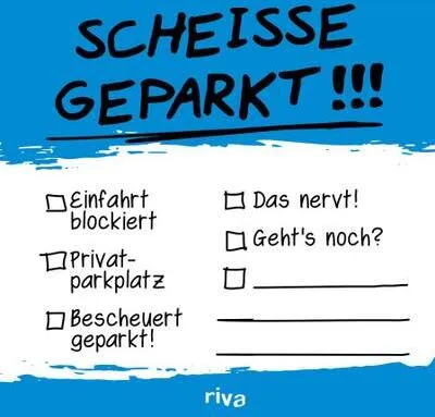 Obrázok produktu pre Scheiße geparkt - Klebezettel