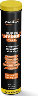 Obrázok produktu pre SUPER HYDRO TABS - tuba s 20 tabletami po 4,15 g - citrn, 14,5 x 3,5 x 3,5 cm