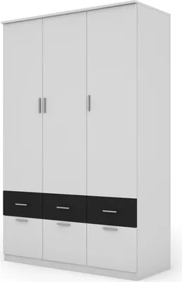Zdjęcie produktu dla Meblast | Szafa 140/216 cm, biała, okucia premium | Prosta, funkcjonalna