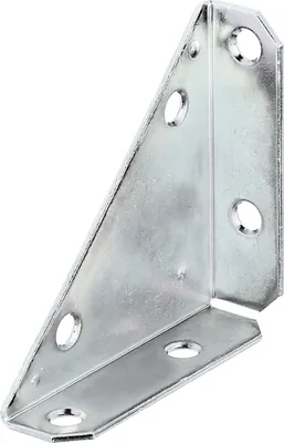 Immagine prodotto di Alberts 849054 Piastra d'angolo, zincata sendzimir, 75 x 75 x 105 mm, set da 25