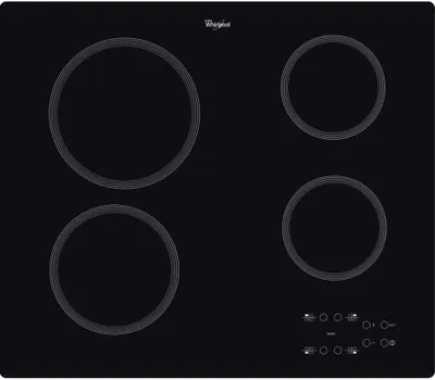Produktbild von Whirlpool AKT 801/NE Kochfeld Schwarz Integriert 58 cm Glaskeramikkochfeld 4 Zone(n)