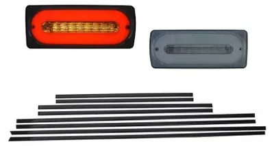 Obrázok produktu pre LED svetelný pás zadných svetiel pre Mercedes triedy G W463 (modelový rok 1989–2015), čierny, na montáž na dverové lišty.