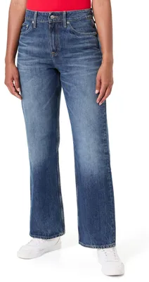 Produktbild von Tommy Hilfiger Damen Jeans Hose Denim Nate Straight Loose Fit, Blau (Nate), 32W/