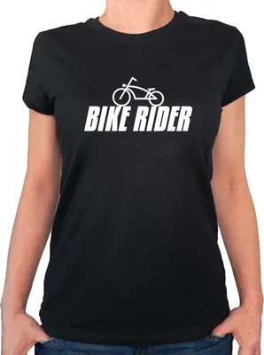 Produktbild von Huuraa Damen T-Shirt Bike Rider Fahrrad XXL Black Bio Baumwolle Fairtrade Damenshirt Geschenkidee